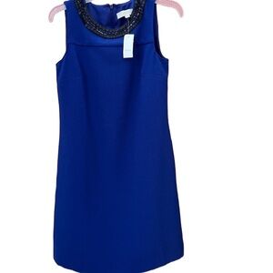 NWT Loft Blue Party Dress FLAWED 2